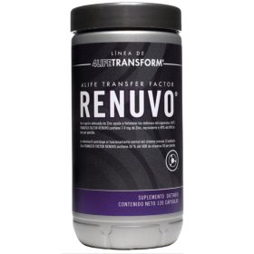 4Life Transfer Factor Renuvo es una fórmula adaptógena que promueve la recuperación de los músculos, el envejecimiento celular saludable y el enfoque mental.